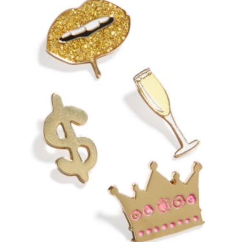 NWT🏷Twelve NYC Celebrate Shop 4-Pc. Bling Pin Set